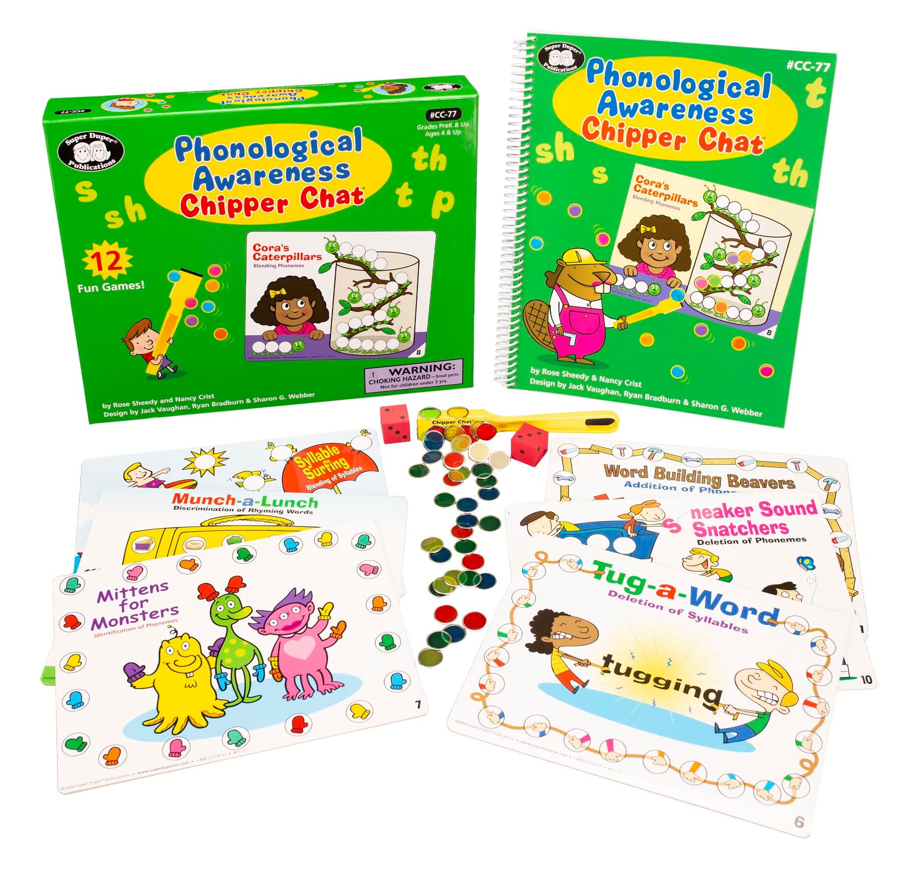 Super Duper Phonological Awareness Chipper Chat Magnetic Game, Item Number 2092086